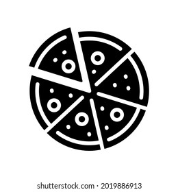 Pizza icon vector. Food illustration sign. fast food symbol or logo.