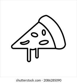 Icono Pizza Ilustración gráfica Vectorial