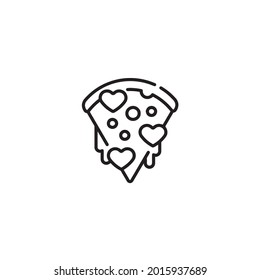 pizza icon vector graphic template