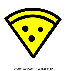 Pizza icon. pizza vector illustration