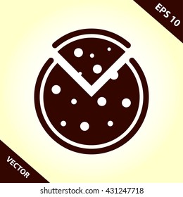 pizza icon. pizza vector illustration