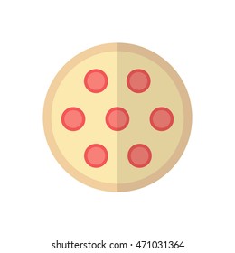 pizza icon. vector illustration