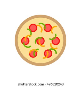 pizza icon. vector illustration