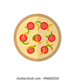 pizza icon. vector illustration