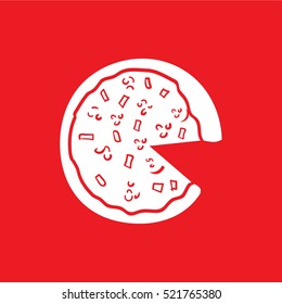 pizza Icon Vector Illustration
