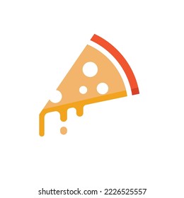 plantilla de diseño de ilustración de vector de icono de pizza