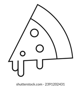 Diseño de ilustraciones vectoriales de iconos de pizza