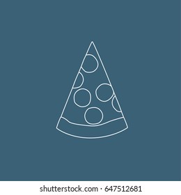 Pizza icon, vector illustration design. Fast food collection.