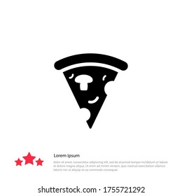 pizza Icon. Vector illustration EPS 10.