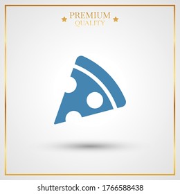pizza Icon. Vector illustration EPS 10.
