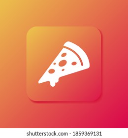 pizza icon. Vector illustration EPS 10.