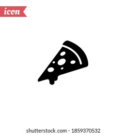 pizza icon. Vector illustration EPS 10.