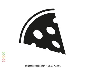pizza, icon, vector illustration eps10