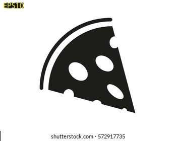 pizza, icon, vector illustration eps10