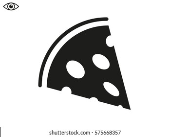pizza, icon, vector illustration eps10