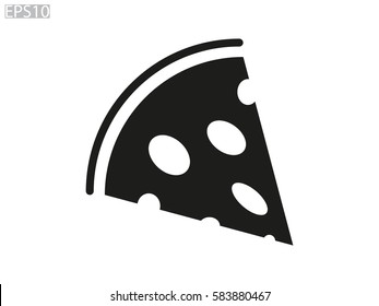 pizza, icon, vector illustration eps10