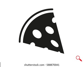 pizza, icon, vector illustration eps10