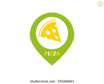 pizza, icon, vector illustration eps10

