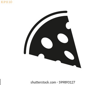 pizza, icon, vector illustration eps10
