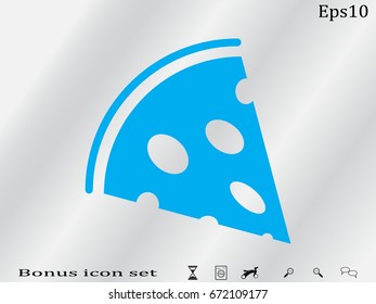 pizza, icon, vector illustration eps10