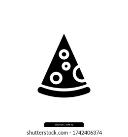 Pizza Icon Vector Illustration Logo Template