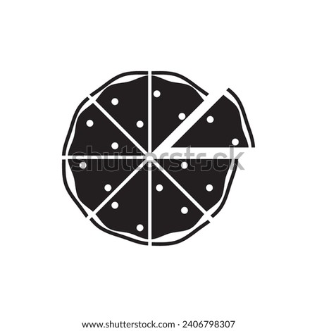 pizza icon vector ilustration logo design