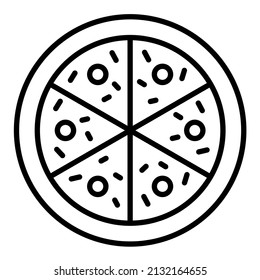 Pizza icon vector image. Can also be used for web apps, mobile apps and print media.