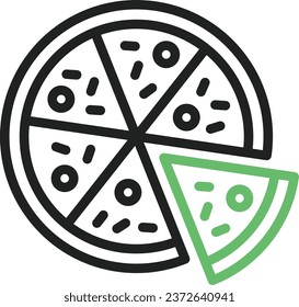 Pizza icon vector image. Suitable for mobile application web application and print media.