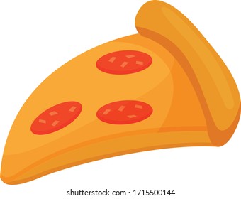 Pizza icon vector isolate concept 