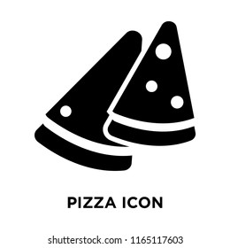Pizza icon vector isolated on white background, Pizza transparent sign , food symbols