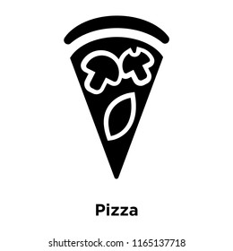 Pizza icon vector isolated on white background, Pizza transparent sign , food and fruit symbols