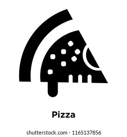 Pizza icon vector isolated on white background, Pizza transparent sign , food and fruit symbols