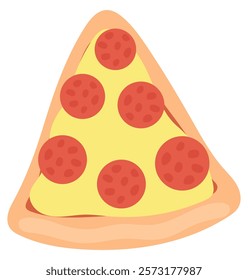 Pizza icon vector isolated on white background.