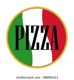 pizza icon vector italian