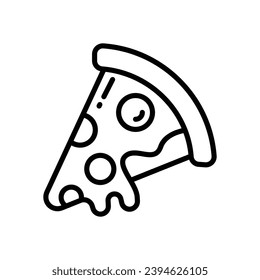 pizza icon. vector line icon for your website, mobile, presentation, and logo design.