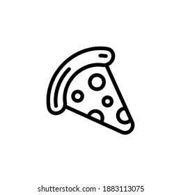 Pizza icon in vector. Logotype