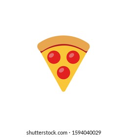 pizza icon vector on a white background