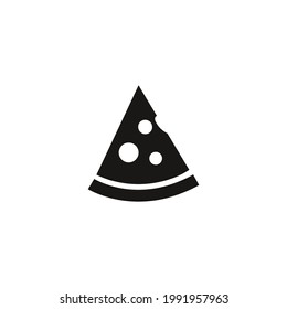 pizza icon vector on a white background