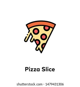 pizza  icon vector. perfect pizza sign and symbol. success or symbol- vector. web design and mobile design. white background. 