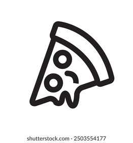 pizza icon in vector shape