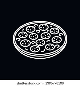 pizza icon vector sign symbol for design