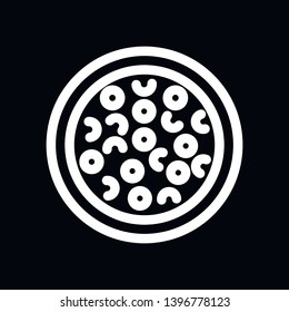 pizza icon vector sign symbol for design
