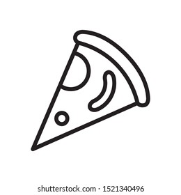 pizza icon vector symbol template