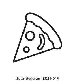 pizza icon vector symbol template
