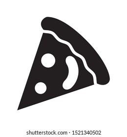 pizza icon vector symbol template