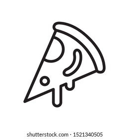 pizza icon vector symbol template