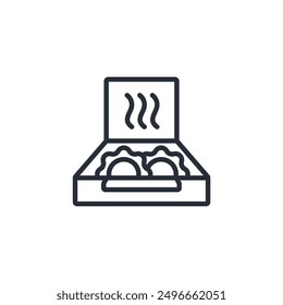 Pizza icon. vector.Editable stroke.linear style sign for use web design,logo.Symbol illustration.