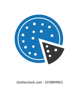 Pizza icon vetor