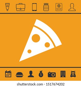 Pizza icon for web and mobile