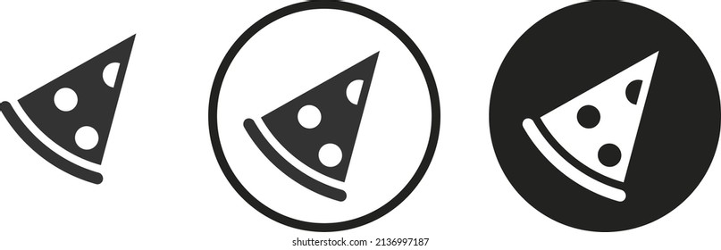 Pizza icon . web icon set .vector illustration